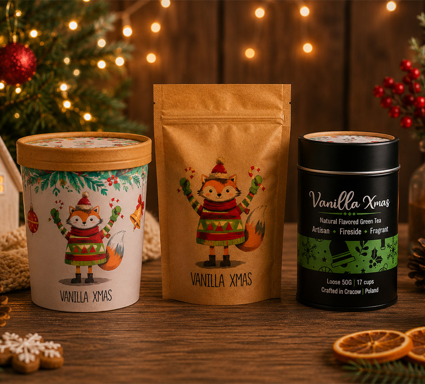 Vanilla Xmas Leo Tea w świątecznej puszce